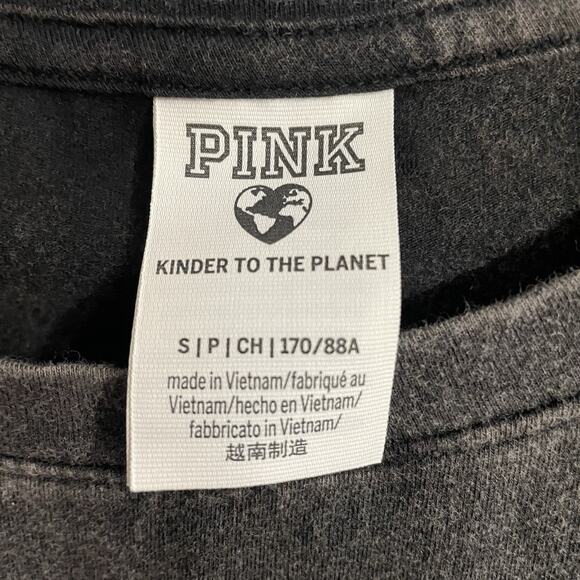 Victorias Secret PINK Dress Women Size Small Gray Ruched Sides Cotton Bodycon - Picture 6 of 9